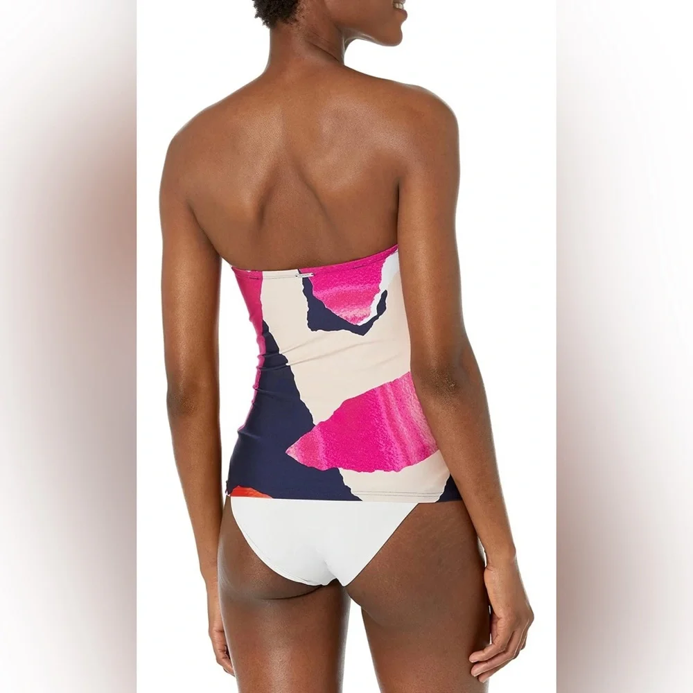 NWT DKNY Standard Strapless Tank Bikini Top Size Medium - Picture 2 of 7